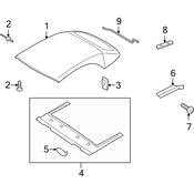 Audi Headliner Clip - Genuine Audi 8F0898026A