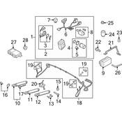 Audi Convertible Top Wiring Harness - Genuine Audi 8F0972814