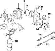 Audi Secondary Air Injection Pump Hose - Genuine Audi 8H0201945
