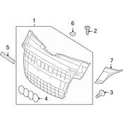 Audi Grille Molding - Genuine Audi 8J0807082B
