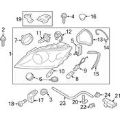 Audi Headlight Right (TT TT Quattro) - Genuine Audi 8J0941004P