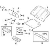 Audi Reading Light - Genuine Audi 8J0947140L