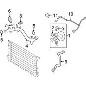 Audi Engine Coolant Reservoir Hose - Genuine Audi 8K0121081AE