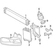 Audi Radiator Support Air Duct - Genuine Audi 8K0121333A