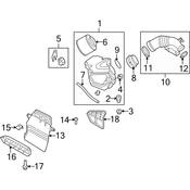 Audi Air Filter Housing Lid Clip - Genuine Audi 8K0129797
