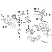 Audi Engine Mount Heat Shield - Genuine Audi 8K0199388BN