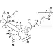 Audi Evaporative Emissions System Line Bracket - Genuine Audi 8K0201449Q
