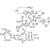 Audi Exhaust Pipe - Genuine Audi 8K0254300J