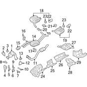 Audi Exhaust Pipe - Genuine Audi 8K0254352C
