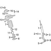 Audi Coil Spring Front - Genuine Audi 8K0411105DF