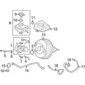 Audi Brake Vacuum Hose - Genuine Audi 8K0611931BQ
