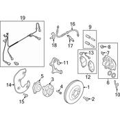 Audi Disc Brake Caliper - Genuine Audi 8K0615123H