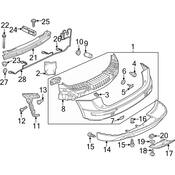 Audi Bumper Guide Washer - Genuine Audi 8K0807470