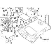 Audi Interior Grab Bar - Genuine Audi 8K0857607BEP5