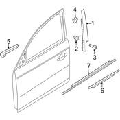 Audi Door Mirror Trim Ring - Genuine Audi 8K0867367