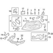 Audi Headlight Bracket - Genuine Audi 8K0941454