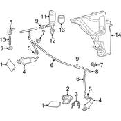 Audi Headlight Washer Hose Connector - Genuine Audi 8K0955975A