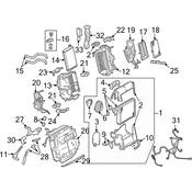 Audi HVAC Air Adjustment Control Motor Bracket - Genuine Audi 8K1820892A