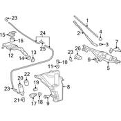 Audi Windshield Wiper Motor - Genuine Audi 8K1955023E