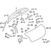 Audi Trunk Lid Lift Support - Genuine Audi 8K5827919A