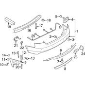 Audi Bumper Cover Support Rail Screw - Genuine Audi 8K9807890B