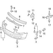 Audi Bumper Cover Grommet - Genuine Audi 8P0807995