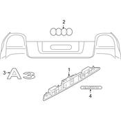 Audi Hatch Emblem - Genuine Audi 8P0853742A2ZZ