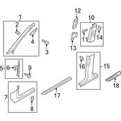 Audi Coat Hook - Genuine Audi 8P08576354PK