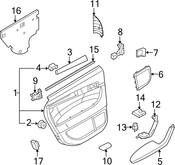 Audi Door Interior Trim Panel Retainer - Genuine Audi 8P0868243A