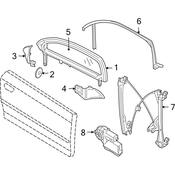 Audi Power Window Motor Front Right (A3 A3 Quattro) - Genuine Audi 8P0959802P