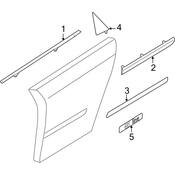 Audi Door Molding - Genuine Audi 8P4853970FGRU