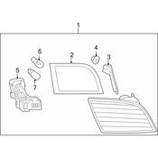 Audi Tail Light Housing - Genuine Audi 8P4945257C