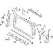 Audi Radiator Support Access Cover - Genuine Audi 8R0121292B