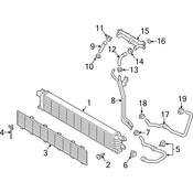 Audi Radiator Coolant Hose - Genuine Audi 8R0145923A
