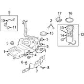 Audi Fuel Tank Strap Grommet - Genuine Audi 8R0201274