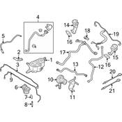 Audi Vapor Canister Bracket - Genuine Audi 8R0201827A