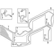 Audi Auto Trans Oil Cooler Hose Assembly - Genuine Audi 8R0317825D