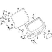 Audi Liftgate Bump Stop - Genuine Audi 8R0827239B
