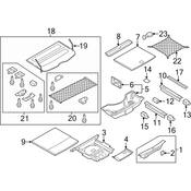 Audi Trunk Trim Scuff Plate - Genuine Audi 8R0864483B4PK