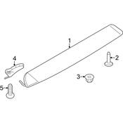 Audi Spoiler Hardware Kit - Genuine Audi 8R0898941