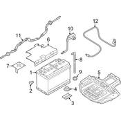 Audi Battery Cable - Genuine Audi 8R0971225G