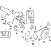 Audi Brake Hydraulic Line - Genuine Audi 8R1614724L