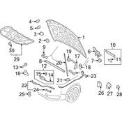 Audi Hood Release Cable (Q5) - Genuine Audi 8R1823531