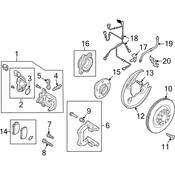 Audi ABS Wheel Speed Sensor Wire Harness - Genuine Audi 8R1972253A