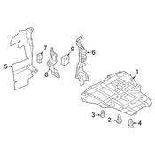 Audi Radiator Support Air Duct - Genuine Audi 8S0121283J