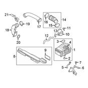 Audi Engine Air Intake Hose - Genuine Audi 8S0145693B