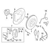 Audi Disc Brake Caliper - Genuine Audi 8S0615107J