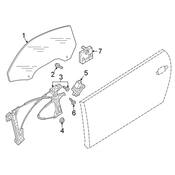 Audi Window Regulator - Genuine Audi 8S0837461A