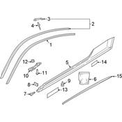 Audi Roof Drip Molding Clip - Genuine Audi 8S8853929