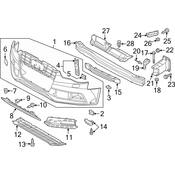 Audi Radiator Support Splash Shield - Genuine Audi 8T0807611